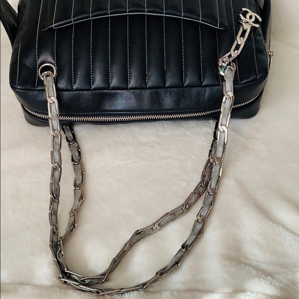 CHANEL Quilted Vertical Mademoiselle Camera Case - Picture 5 of 16